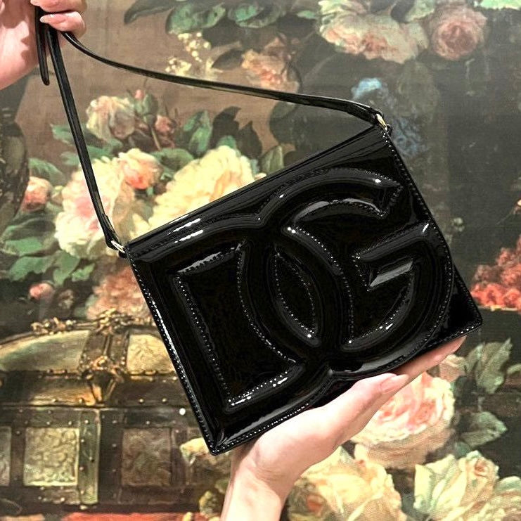 Dolce&Gabbana Small Leather Dg Logo Bag