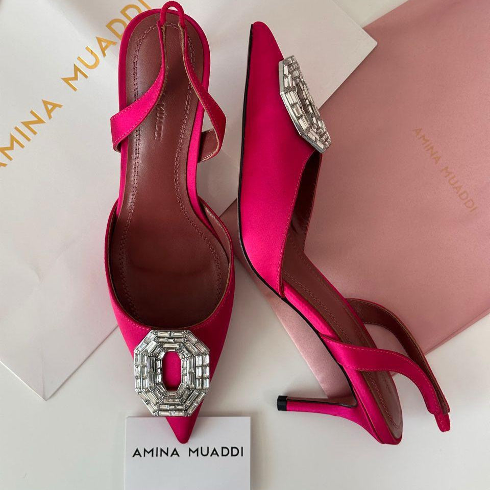 Amina Muaddi Style #7 Shoes